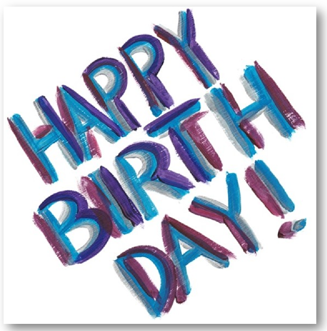 Simply Happy Birthday Greeting Card