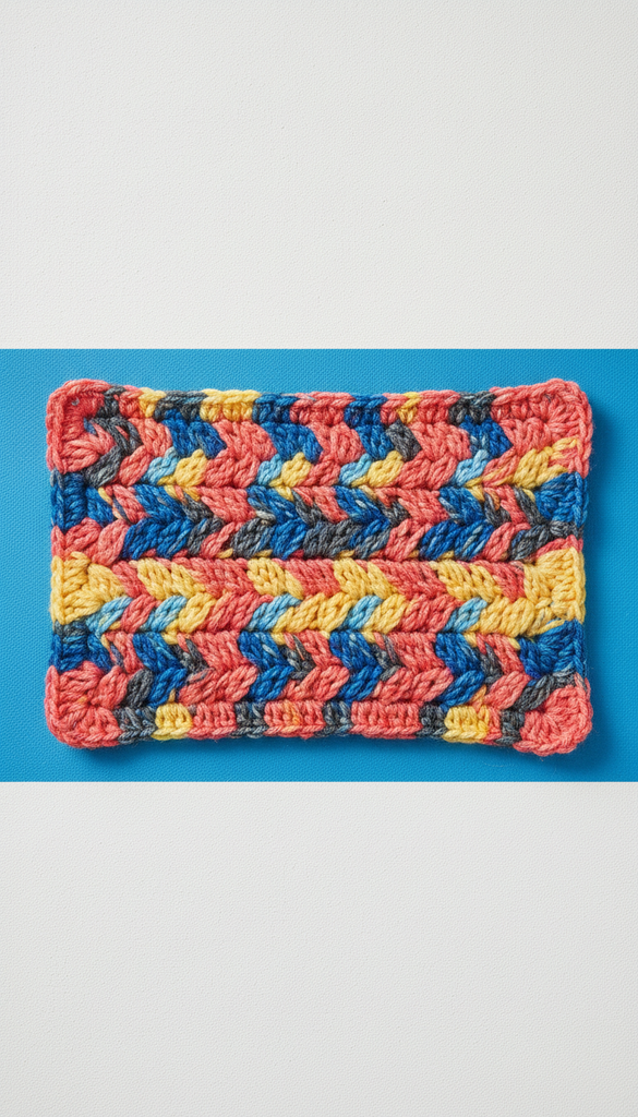 Crochet Blanket in Bold Palette