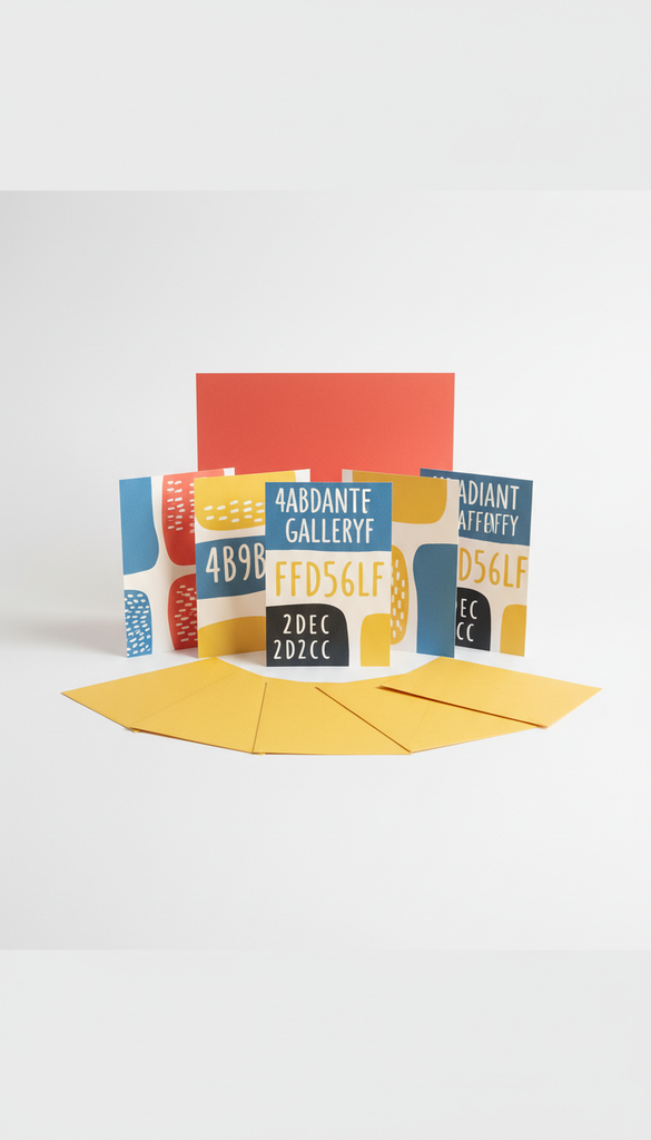 Greeting Card Set with Matching Palette