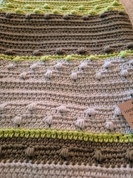 "Pistachio" Crochet Blanket