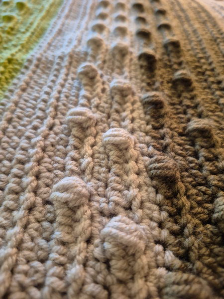 "Pistachio" Crochet Blanket