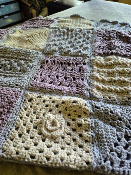 "Jasmine" Crochet Blanket