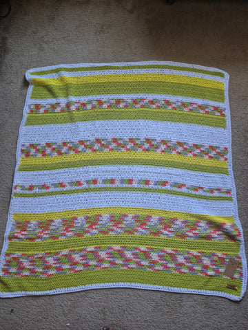 "Green Lenten Rose" Crochet Blanket