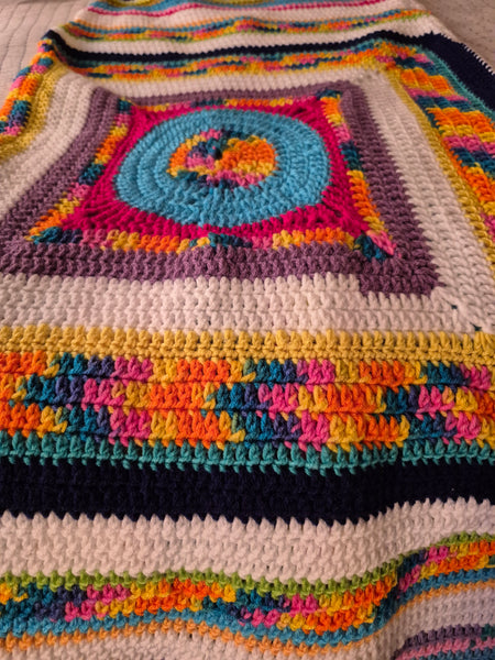 "Passion Fruit" Crochet Blanket