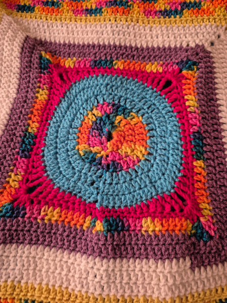 "Passion Fruit" Crochet Blanket