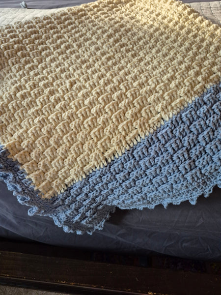 "Tweedia" Crochet Blanket