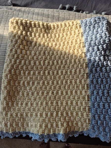 "Tweedia" Crochet Blanket
