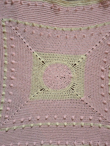 "Pink Rosemary" Crochet Blanket