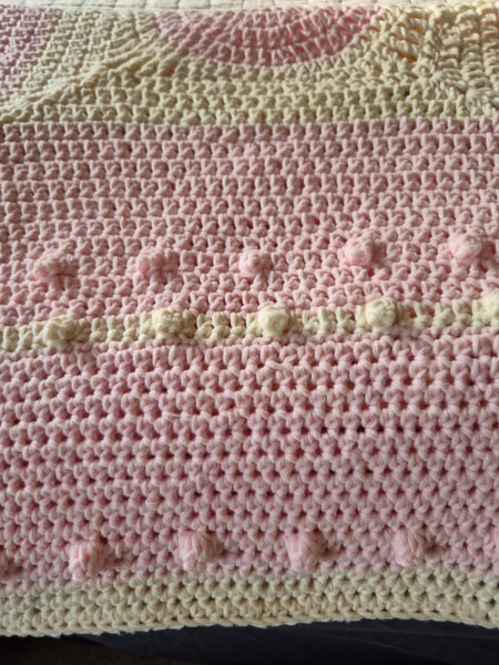 "Pink Rosemary" Crochet Blanket