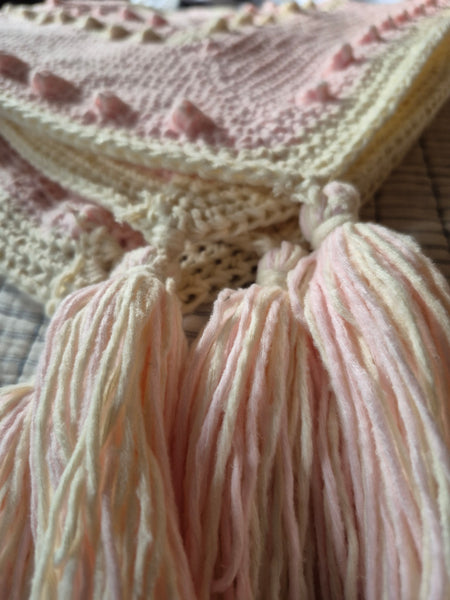 "Pink Rosemary" Crochet Blanket