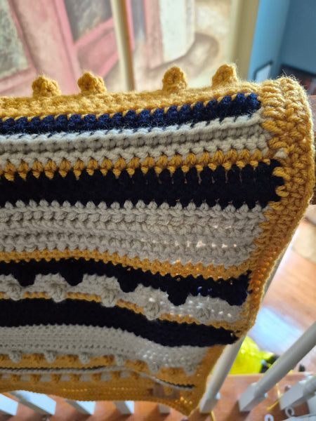 "Squash Blossom" Crochet Blanket