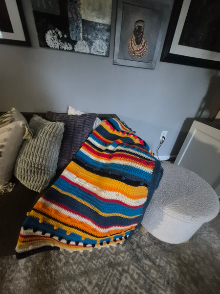"Masala" Crochet Blanket