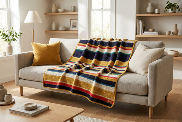 "Fennel" Crochet Blanket