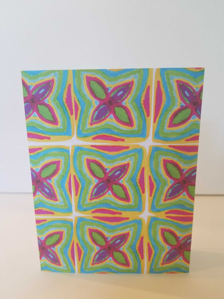 4 Pack Abstract All Occasion Note Cards