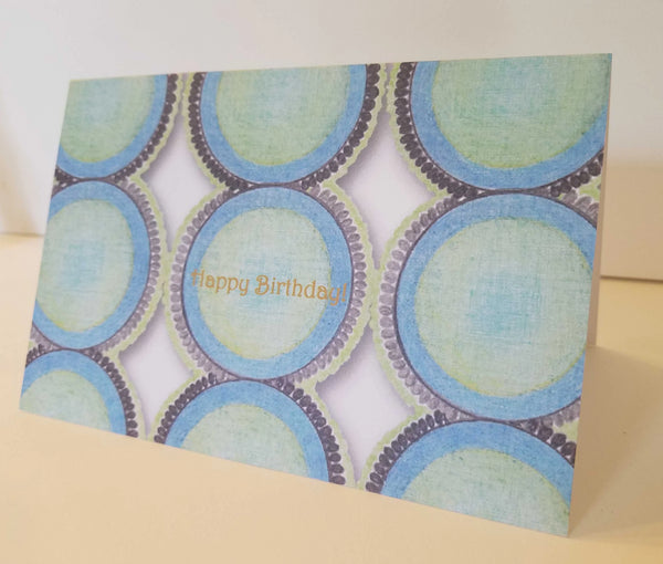 Graphic Circles Birthday Greeting Card