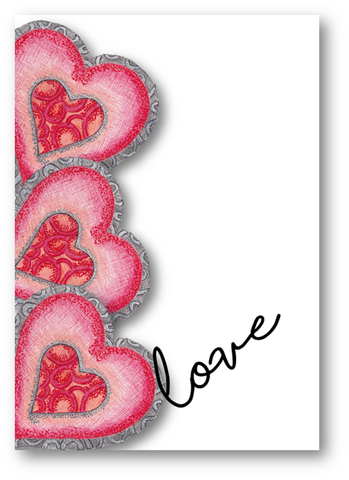 Graphic Hearts All Occasion Greeting Card