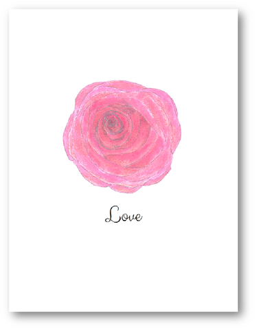 Love Rose All Occasion Greeting Card