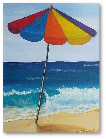 At the Beach All Occasion Card by Chet Highsmith