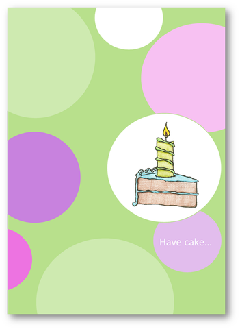 Polka Dot Birthday Greeting Card