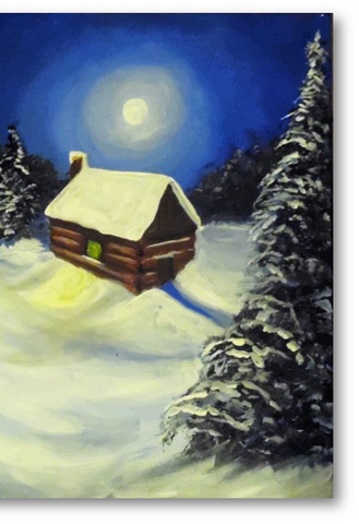 Winter Home Holiday Card by Chet Highsmith