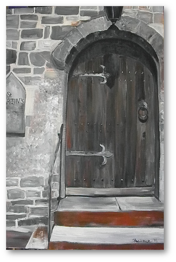 24" x 36" Canvas Painting "Canterbury Bell"