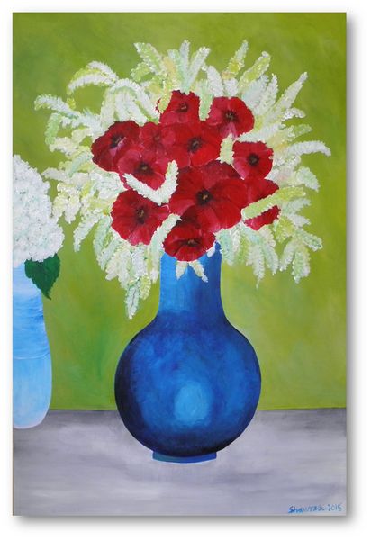 24" x 36" Original Painting "Royal Poppies"