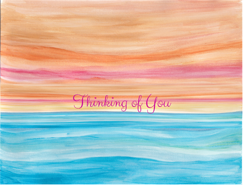 Sunset Thinking of You Greeting Card