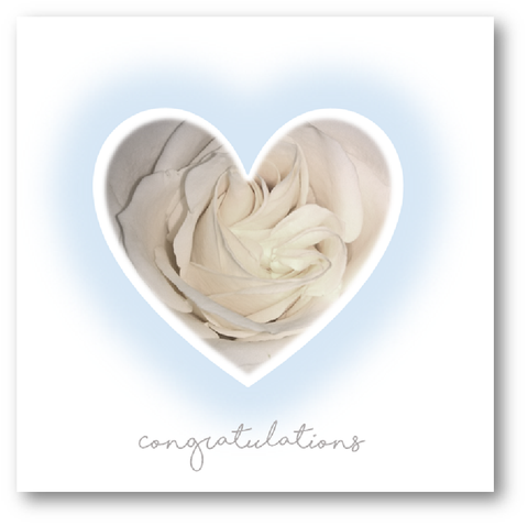 Congratulations Heart Wedding Greeting Card